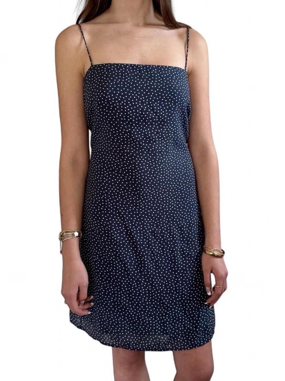 Abercrombie & Fitch Polka Dot Sleeveless Dress Women’s Size 10 4th of July